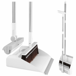 🧹🏡 Roxanex Faltbare Kehrschaufel und Besen Set 97cm Langstiel mit verstecktem Haarentferner Angebot bei HelloDeals