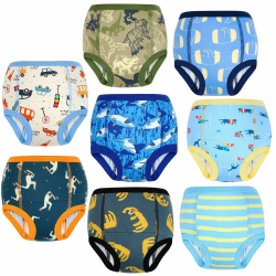 👶🩹 FLYISH DIRECT Baby Trainerhosen Töpfchentraining, 8er Pack Töpfchen Trainingshose für Mädchen Jungen, 2-7 Jahre Angebot bei HelloDeals