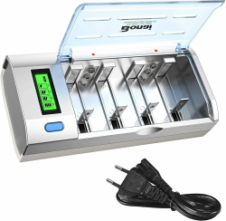 BONAI Intelligent Battery Charger - Akku Ladegerät mit LCD-Anzeige und Entladefunktion Angebot bei HelloDeals