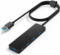 🔌 Aceele USB Hub 3.0 mit verlängertem 120cm Kabel - Ultra dünn und vielseitig 🚀 Angebot bei HelloDeals