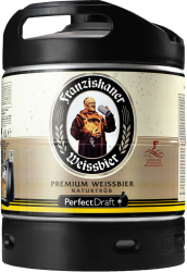 🍺 Franziskaner Weissbier Hefeweizen Bier Perfect Draft (1 x 6l) MEHRWEG Fassbier,6.0 l - Angebot Angebot bei HelloDeals