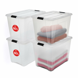 🌟 Mega-Angebot: Iris Ohyama Aufbewahrungsboxen 60L, 4er-Set! 📦 Angebot bei HelloDeals