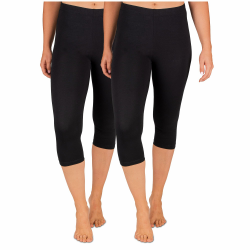 SES Capri Leggings Damen 2er Pack aus Größe 32-34 bis 56-58 😍👖 Angebot bei HelloDeals
