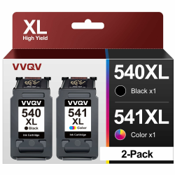 🖨️ VVQV PG 540 XL Schwarz CL-541XL Patronen 540xl 541xl Multipack Ersatz für Canon Druckerpatronen 🖨️ Angebot bei HelloDeals