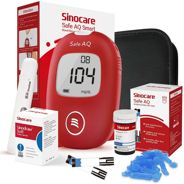 Sinocare Safe AQ Smart Blutzuckermessgerät im Set