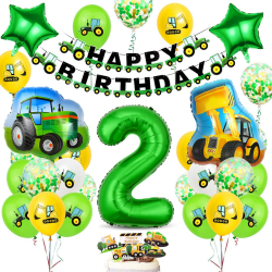 Bluelves Geburtstagsdeko 2 Jahre Jungen 🎈🚜 Angebot bei HelloDeals