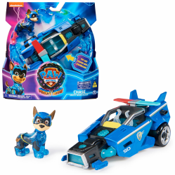 PAW PATROL: Der Mighty Kinofilm, Superhelden-Fahrzeug Spielzeugauto von Chase 🚓🐶 Angebot bei HelloDeals