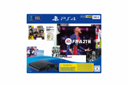 🎮🔥 PlayStation 4 Slim Konsole - 500 GB Jet Black mit EA Sports FIFA 21 PS 4 🎮🔥 Angebot bei HelloDeals