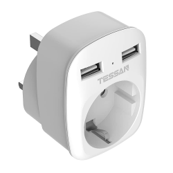 🔌🌍 TESSAN UK Adapter - 3-in-1 Reiseadapter Design! Angebot bei HelloDeals