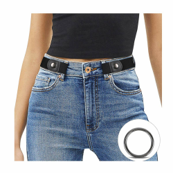 JasGood Schnallenfreier Damen Stretch Elastischer Gürtel für Damen Herren Angebot bei HelloDeals