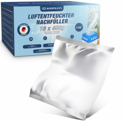 🌬️🌿🏠 Koopmann® 10x Luftentfeuchter Granulat 400g Nachfüllbeutel Set - Nachfüllpack für alle Luftentfeuchter Entfeuchter Angebot bei HelloDeals