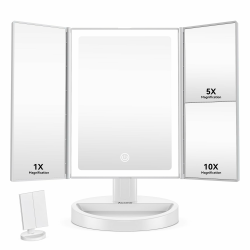 Auxmir Schminkspiegel mit Beleuchtung - 3-in-1 Vergrößerungsspiegel mit Licht Angebot bei HelloDeals