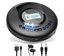 🎵 Tragbarer CD-Player mit Bluetooth und FM von Arafuna - Angebot Angebot bei HelloDeals