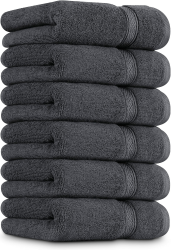 🌟 Utopia Towels - Handtücher Set aus Baumwolle - 6er Pack (Grau) 🛁 Angebot bei HelloDeals