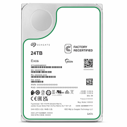 🚀 Mega Deal! Seagate EXOS X24 24TB Interne Festplatte 3.5 Zoll SATA 3 Gbit/s 512 MB, ST24000NM000C (Generalüberholt) Angebot bei HelloDeals