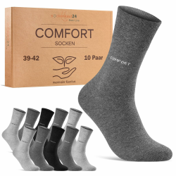 🧦 10 Paar Comfort Socken ohne Gummibund & ohne Naht für Damen & Herren Angebot bei HelloDeals