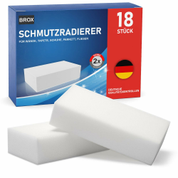BROX® Schmutzradierer 18x Schwamm - Radierschwamm für Haushalt, Auto & Schuhe Angebot bei HelloDeals