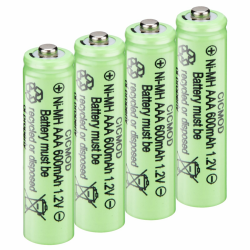 CICMOD 4 Stück AAA 600mAh Akku 🌞🔋 Angebot bei HelloDeals
