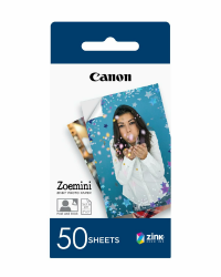 Canon Zoemini 5 x 7,5 cm ZINK Fotopapier | Packung Mit 50 Blatt 📸✨ | Keine Tinte, Kein Aufwand. 🌟 | Perfekt Zum Verteilen Von Erinnerungsfotos 🖼️ – Wasserabweisend Und Reißfest Mit Kleberückseite Angebot bei HelloDeals
