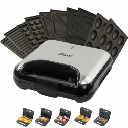 🥪🥞 5-in-1 Sandwichmaker Waffeleisen Nussbäcker Kontaktgrill Elektogrill 🥪🥞 Angebot bei HelloDeals