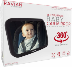 Babyautospiegel für den Rücksitz - Sicherster Autositzspiegel mit kristallklarer Sicht 👶🚗 Angebot bei HelloDeals