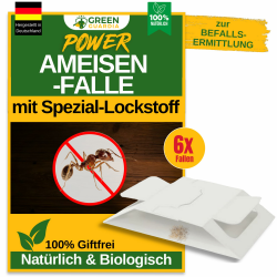 🐜🌿 GREEN GUARDIA Ameisen Falle mit Spezial-Lockstoff - 6X Ameisen Fallen Angebot bei HelloDeals
