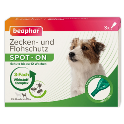 Beaphar Zecken- und Flohschutz Spot-ON für kleine Hunde bis 15kg 🐶 Angebot bei HelloDeals