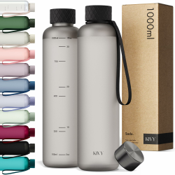 KIVY Trinkflasche 1l - ✨ Kohlensäure geeignet, Auslaufsicher, Bruchsicher, Federleicht ✨ Angebot bei HelloDeals