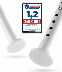 MEISENBERG Teleskopstange ohne Bohren 260-310cm, Ø25mm Weiß Multifunktionale Gardinenstange Klemmbar Angebot bei HelloDeals