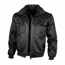 TeXXor Piloten Oslo Arbeitsjacke mit abnehmbaren Ärmeln, M, schwarz, 4176 🧥🔧 Angebot bei HelloDeals