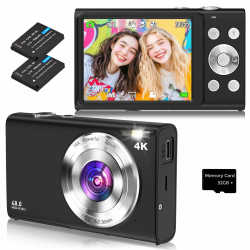Digitalkamera 4K Autofokus Fotoapparat 48MP 2.8" Bildschirm Angebot bei HelloDeals