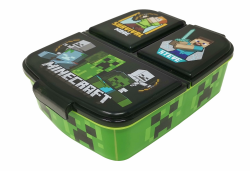 Theonoi Kinder Brotdose Lunchbox Sandwichbox - Lunchbox mit Fächern - Brotbox mit Unterteilung - BPA frei (Minecraft) 🥪🎨 Angebot bei HelloDeals