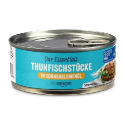 Angebot: Amazon Thunfischstücke in Sonnenblumenöl, 145g (1er-Pack) 🐟🌻 Angebot bei HelloDeals