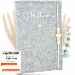 MAHEWA® Premium Mutterpass-Hülle aus Filz - Perfektes Geschenk für werdende Mütter ❤️🎁♻️📚🇩🇪 Angebot bei HelloDeals
