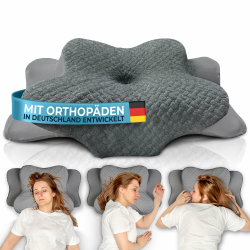 🛌🌙 Glückstoff® Orthopädisches Kissen aus Memory Foam für erholsamen Schlaf 💤 Angebot bei HelloDeals