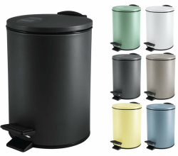 Spirella Kosmetikeimer 3L Schwarz Edelstahl mit Absenkautomatik 💫 Angebot bei HelloDeals