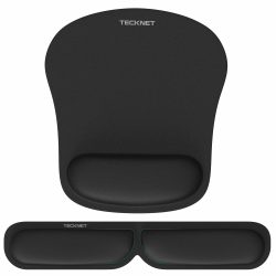 TECKNET Mauspad mit Handauflage und Tastatur Handgelenkauflage Set 😍🖱️🎮 Angebot bei HelloDeals