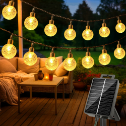 litogo Solar Lichterkette Aussen, 15M LED Lichterkette Außen Solar Wetterfest 🌞 Angebot bei HelloDeals
