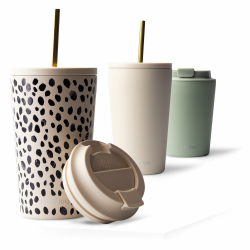 MAMEIDO Thermobecher mit Strohhalm 470ml & 700ml - Trinkbecher mit Deckel und Strohhalm 🌟 Angebot bei HelloDeals