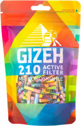 🌈 GIZEH RAINBOW Aktivkohlefilter 6mm - 210er Pack Angebot bei HelloDeals