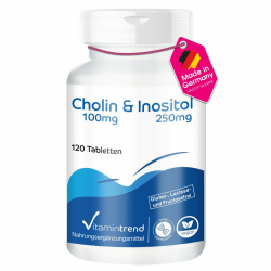 Cholin & Inositol - 120 Tabletten - hochdosiert - vegan - bioverfügbar Angebot bei HelloDeals