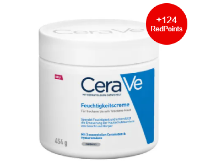 CeraVe Feuchtigkeitscreme + 20 ml CeraVe Feuchtigkeitsspendende Reinigungslotion GRATIS