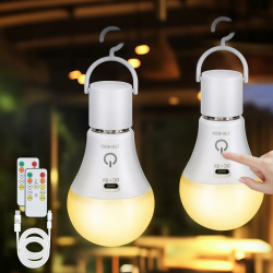 Kimjo Wiederaufladbare Glühbirne mit Batterie - 2er Pack Angebot bei HelloDeals