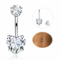 Diamday Bauchnabelpiercing 316L Chirurgenstahl Piercing Angebot bei HelloDeals