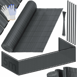 KESSER® PVC Sichtschutzmatte Sichtschutzzaun 90 x 500 cm 🌿🌞 | Balkonverkleidung Windschutz Angebot bei HelloDeals