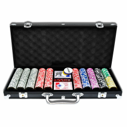 🃏🎲 UISEBRT Pokerkoffer Set 500 Chips - Pokerset Laser inkl. 2X Pokerdecks 🎰 Angebot bei HelloDeals