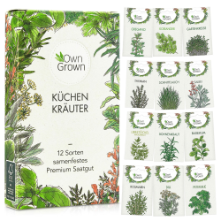🌿🌱 OwnGrown Kräuter Samen Set 12 Sorten - Garten und Küchenkräuter 🌿🌱 Angebot bei HelloDeals