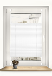Sonello Plissee Klemmfix ohne Bohren 75cm x 120cm Weiß Faltrollo Plisseerollo Jalousie für Tür & Fenster Angebot bei HelloDeals