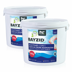 🏊‍♂️ BAYZID Chlor Multitabs 5 in 1-200g Chlortabletten für Pool 🌊 2 x 5kg 🌟 5-Phasen Pflege & Reinigung Angebot bei HelloDeals