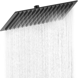 Luxuriöse Regendusche aus Edelstahl 304 - Mattschwarz (30CM) 🚿🛠️ Angebot bei HelloDeals